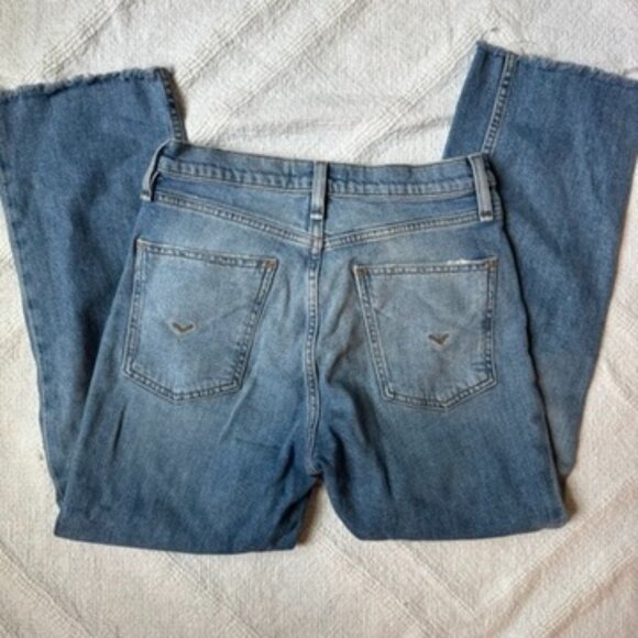 Hudson Remi High Rise Straight Ankle Jean Raw Hem Size 27 - Picture 8 of 8